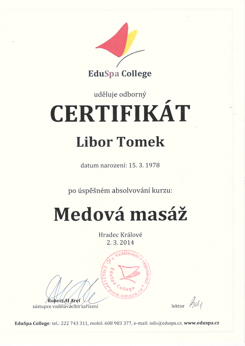 Certifikát 2