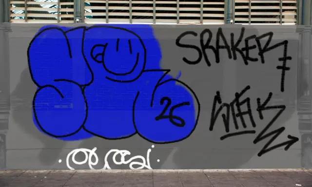 Graffiti artwork by SRAK