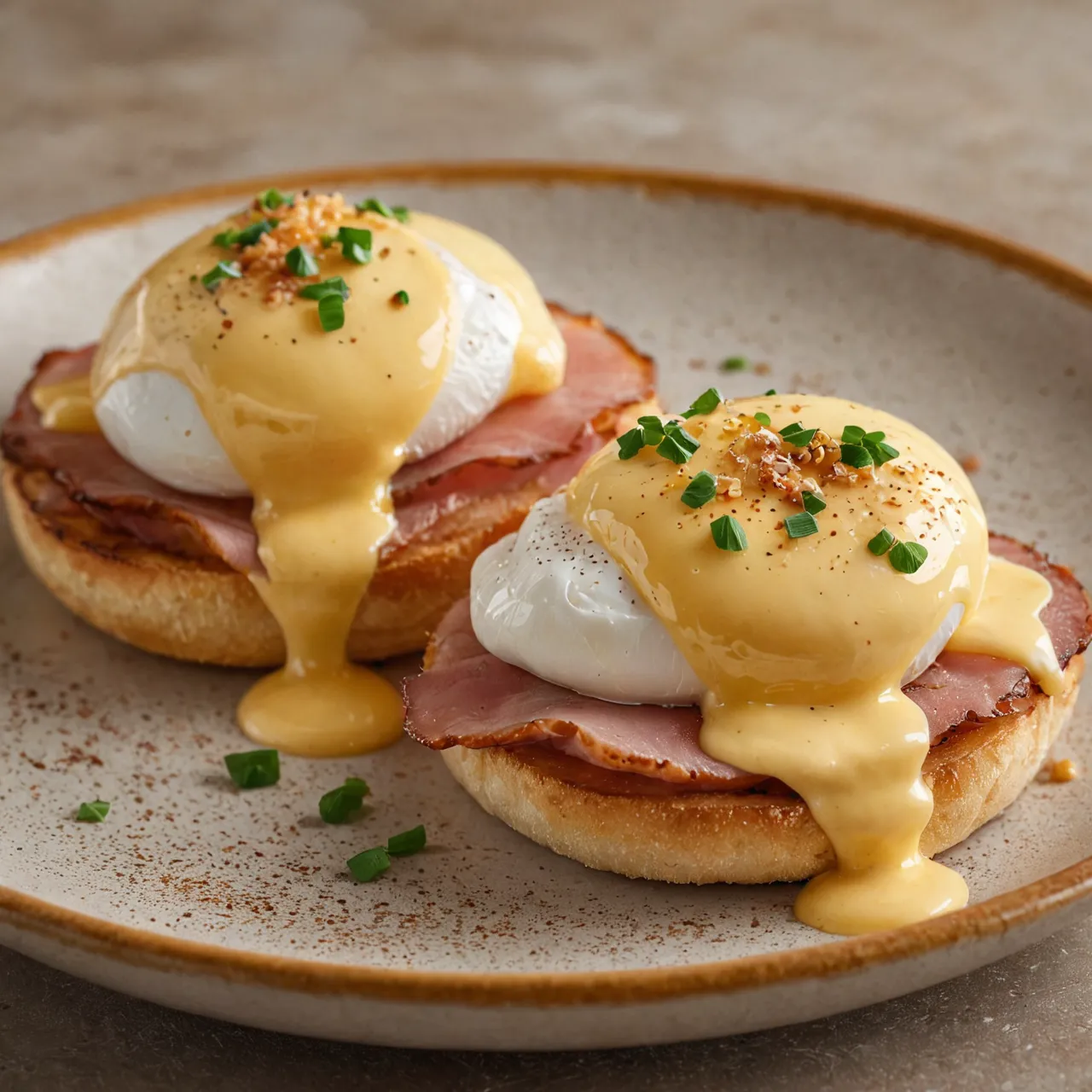 Classic Eggs Benedict with Silky Hollandaise - Brunch Staple