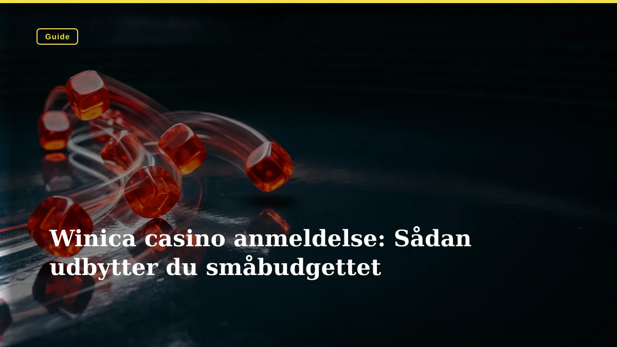 Winica casino anmeldelse: Sådan udbytter du småbudgettet