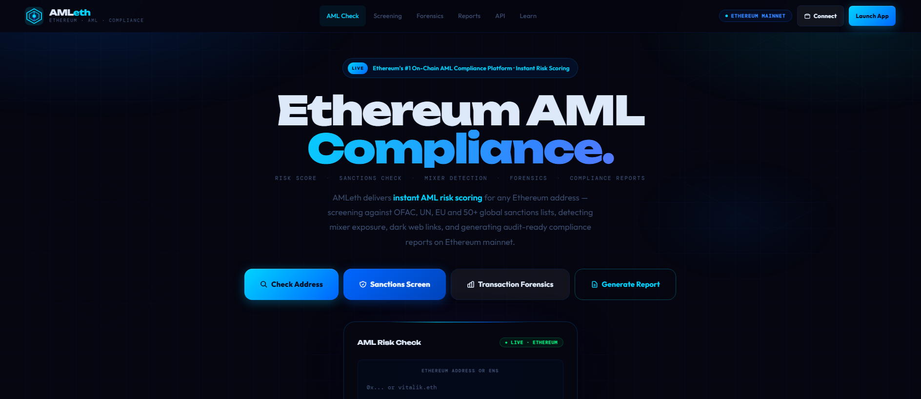 Stored capture of aml-eth.xyz