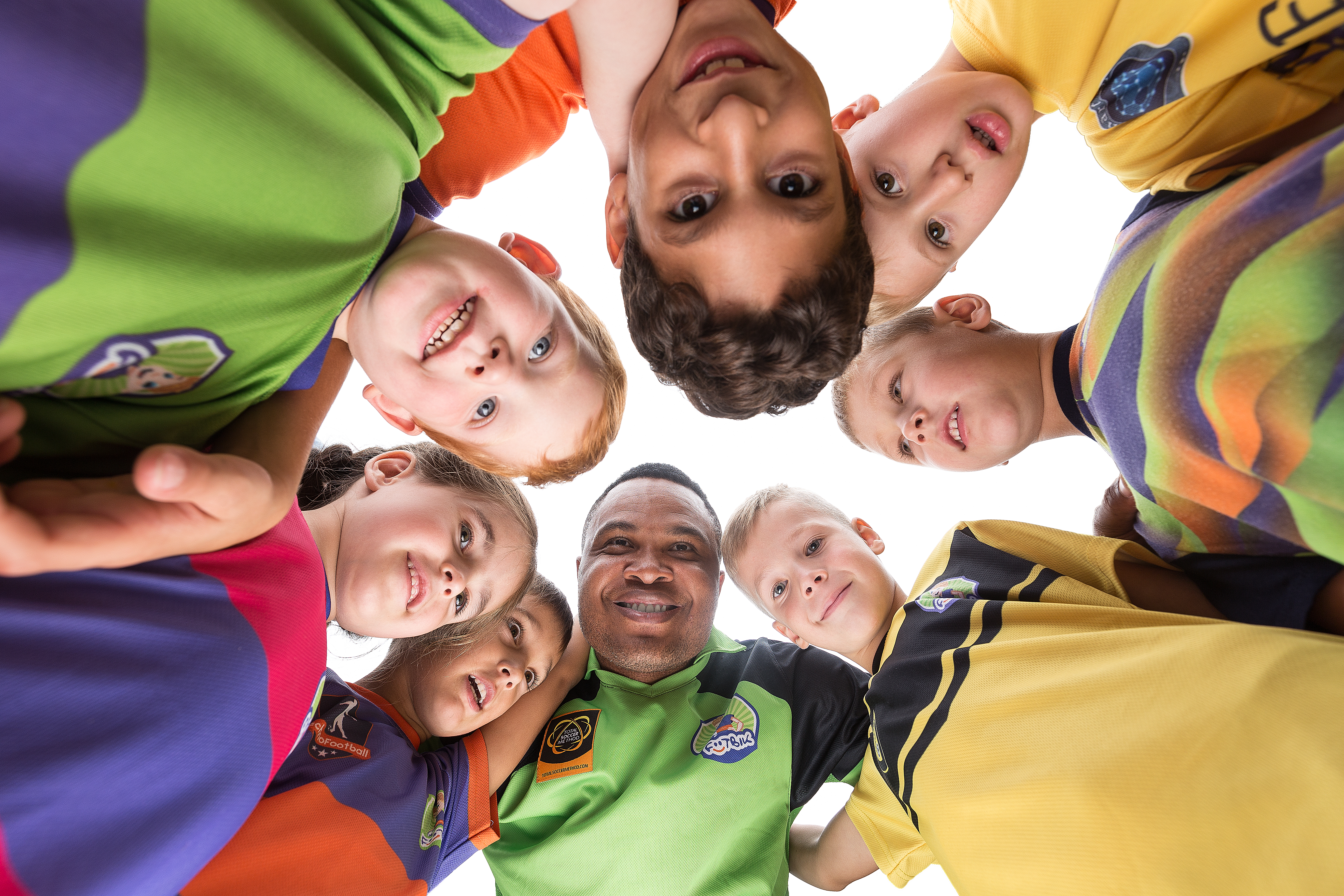 Children at a Footbik training session