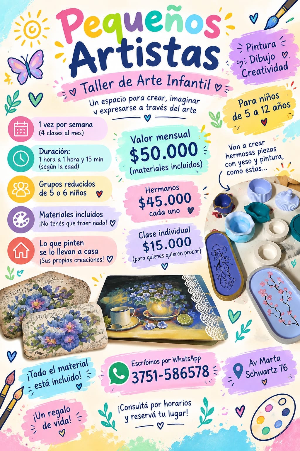 Taller de Arte Infantil Pequeños Artistas en Puerto Iguazú