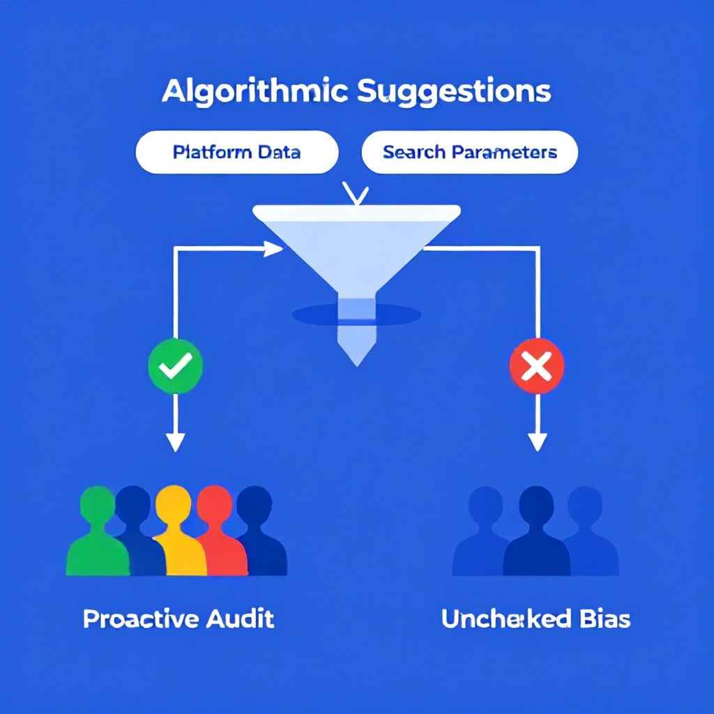 Flowchart illustrating ethical audit process for AI podcast guest matching algorithms