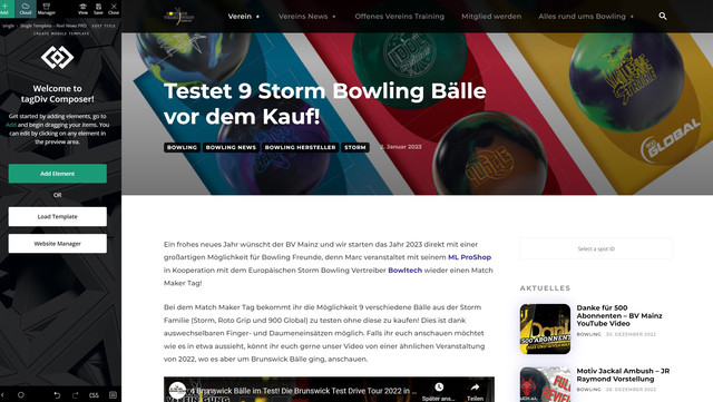 Website backend
