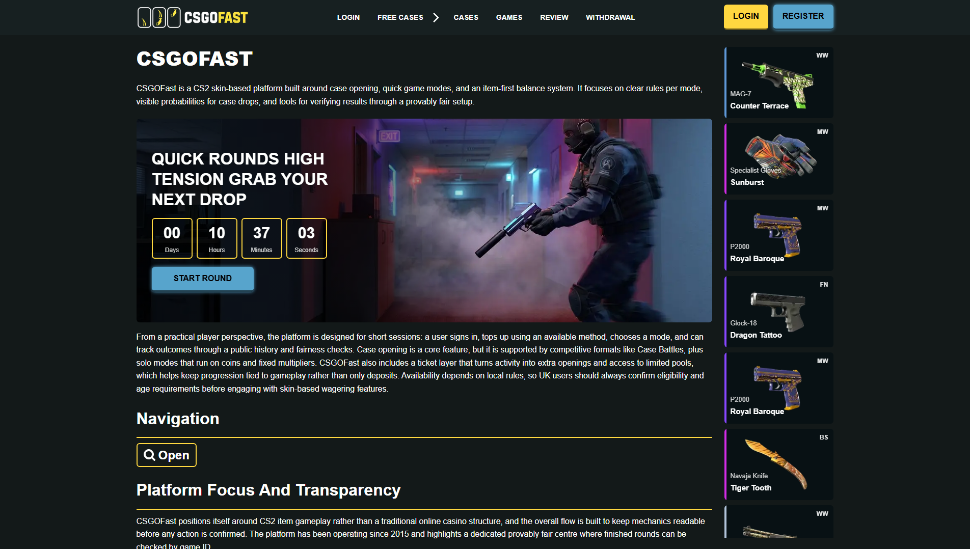 Stored capture of csgofast.co.uk
