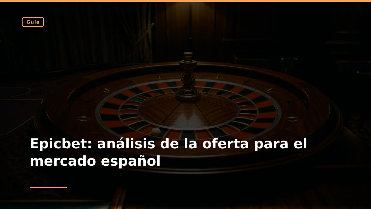 Epicbet: análisis de la oferta para el mercado español