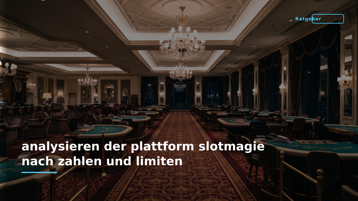 analysieren der plattform slotmagie nach zahlen und limiten