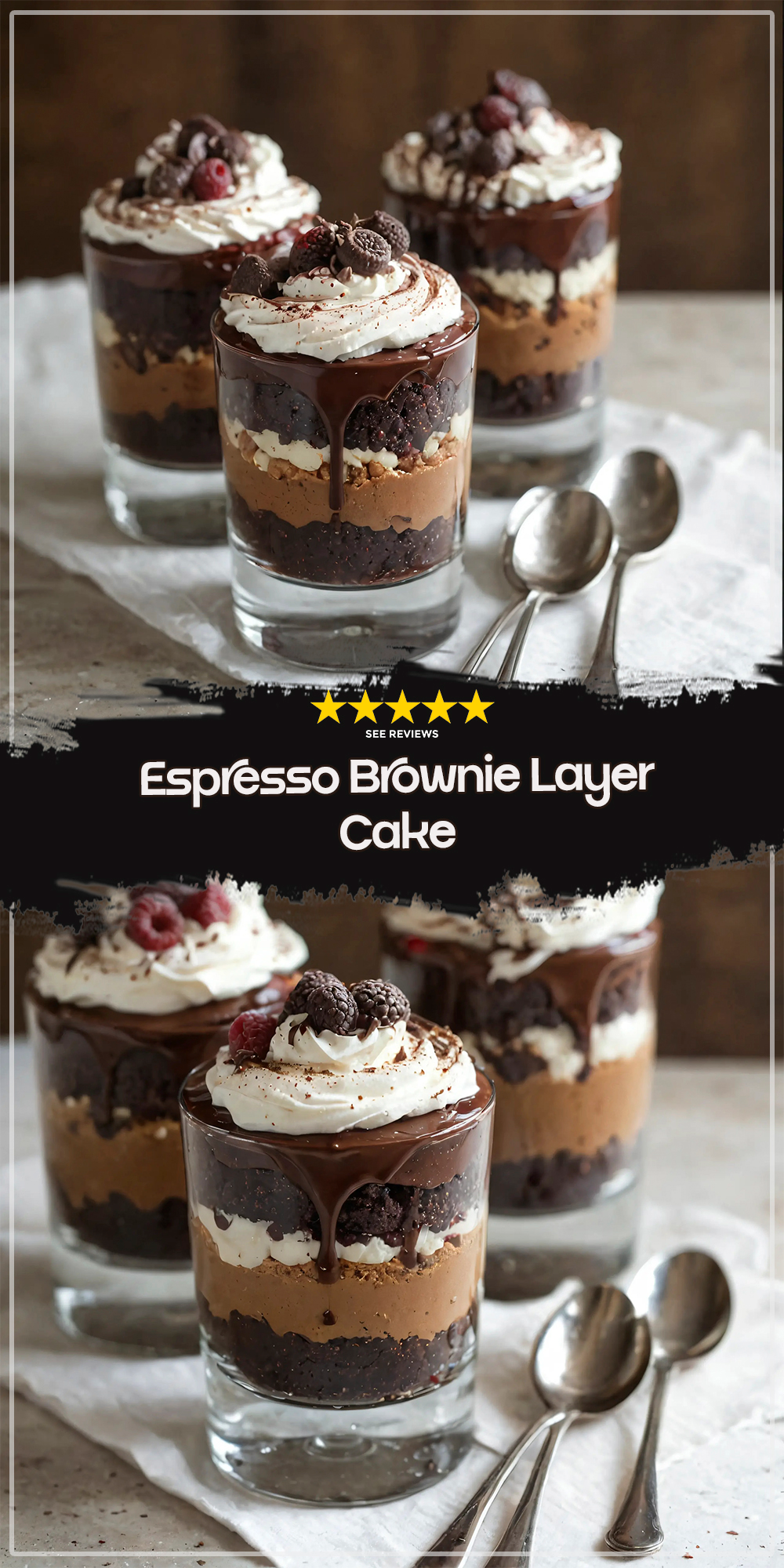 Espresso Brownie Layer Cake