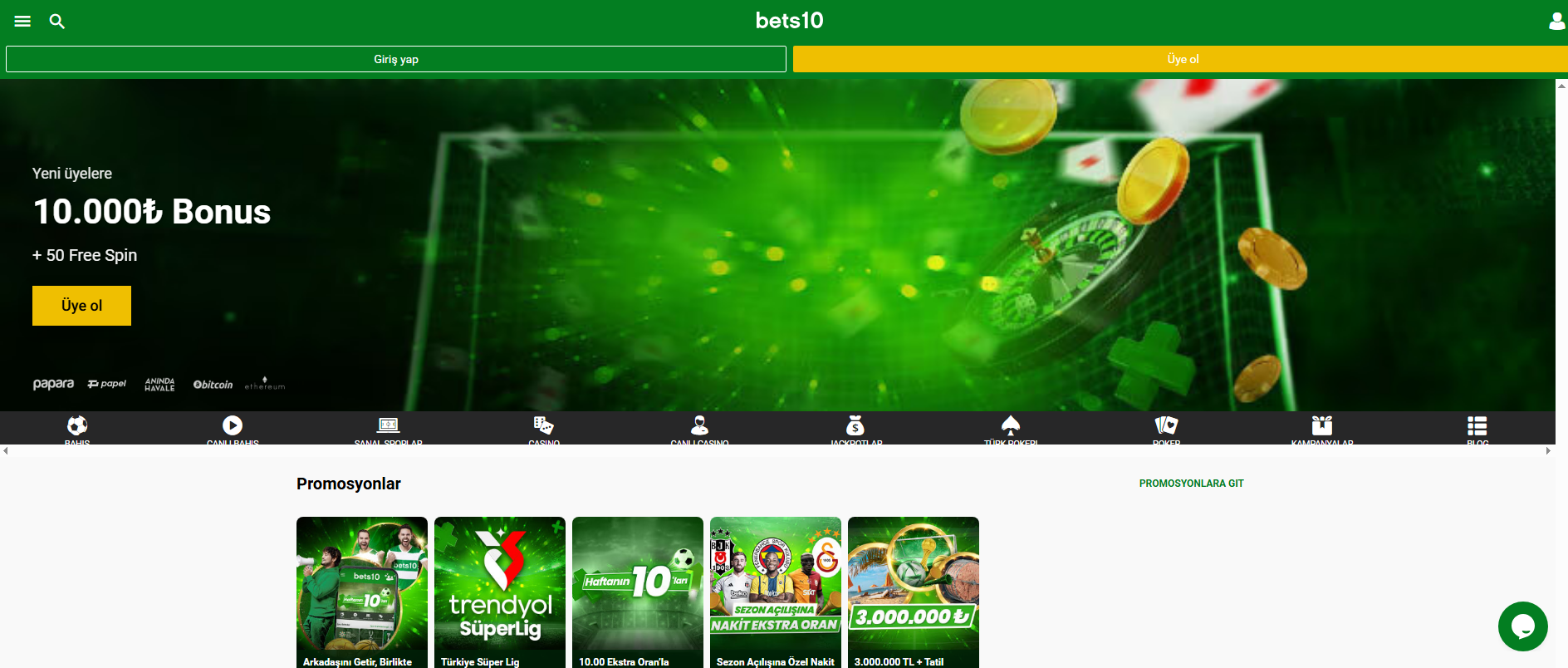 Screenshot of 10120bets10.com