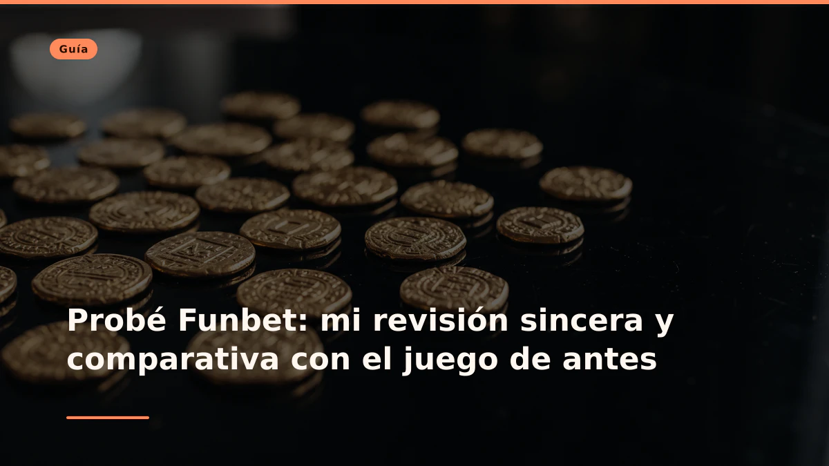 Probé Funbet: mi revisión sincera y comparativa con el juego de antes