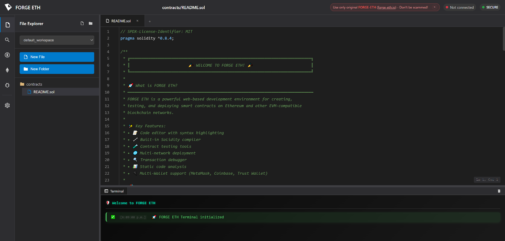 Screenshot of forge-eth.world
