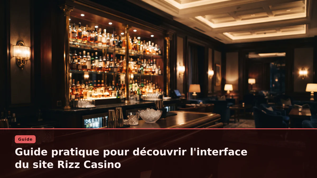 Guide pratique pour découvrir l'interface du site Rizz Casino