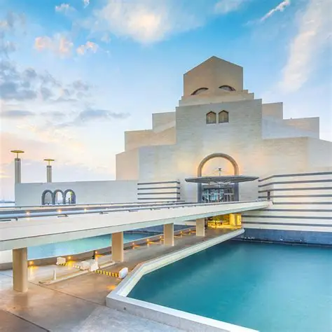 Striking museum architecture on the Doha waterfront