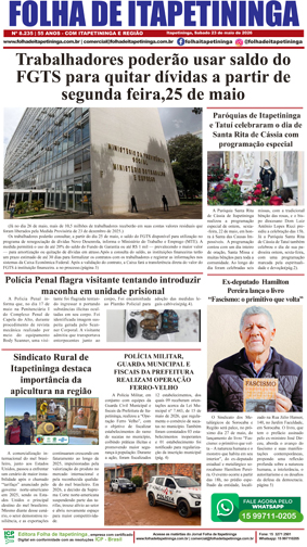 Folha de Itapetininga 23/05/2026 (Sabado)