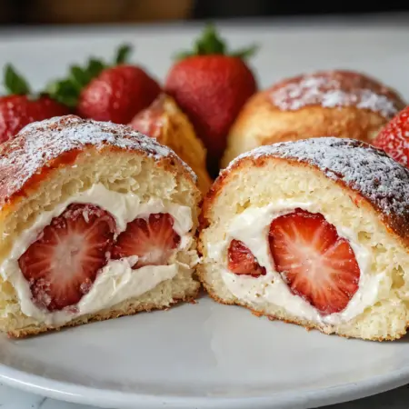 Strawberry Shortcake Cheesecake Rolls