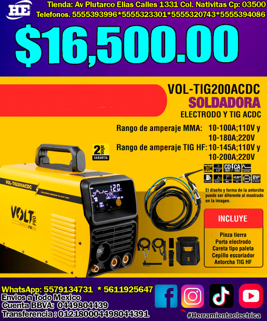 VOL TIG200ACDC