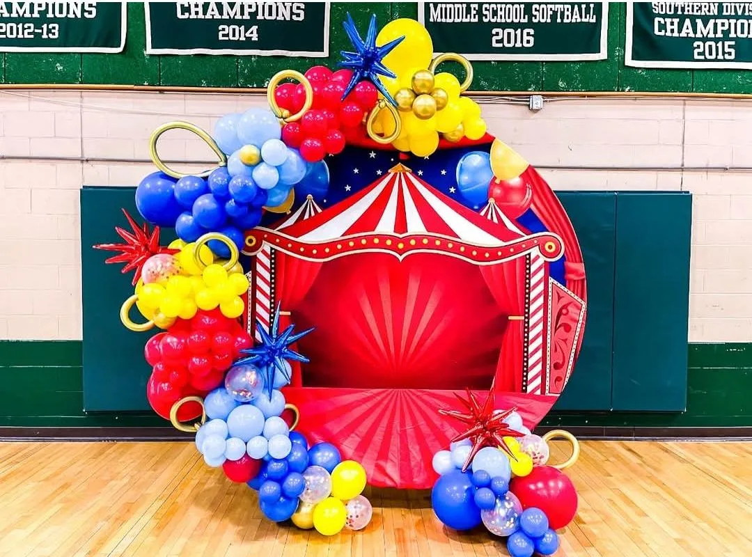 Classic Circus Carnival Balloon Backdrop