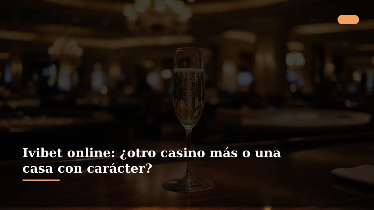 Ivibet online: ¿otro casino más o una casa con carácter?