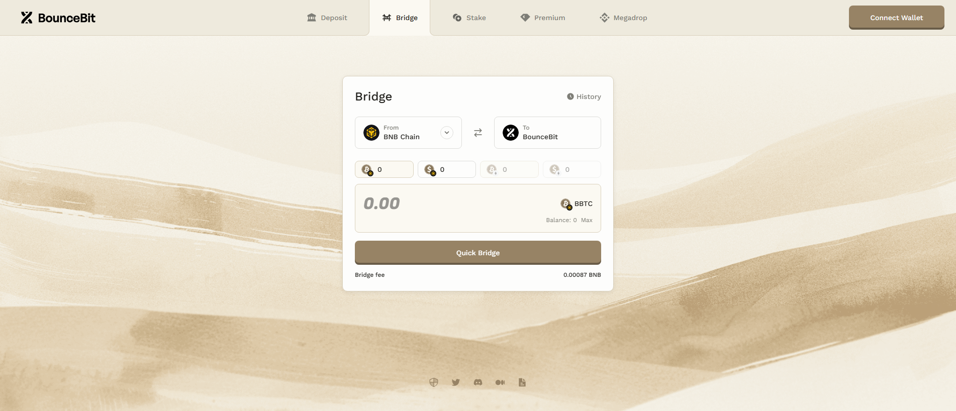 Screenshot of bouncebitbridge.pages.dev