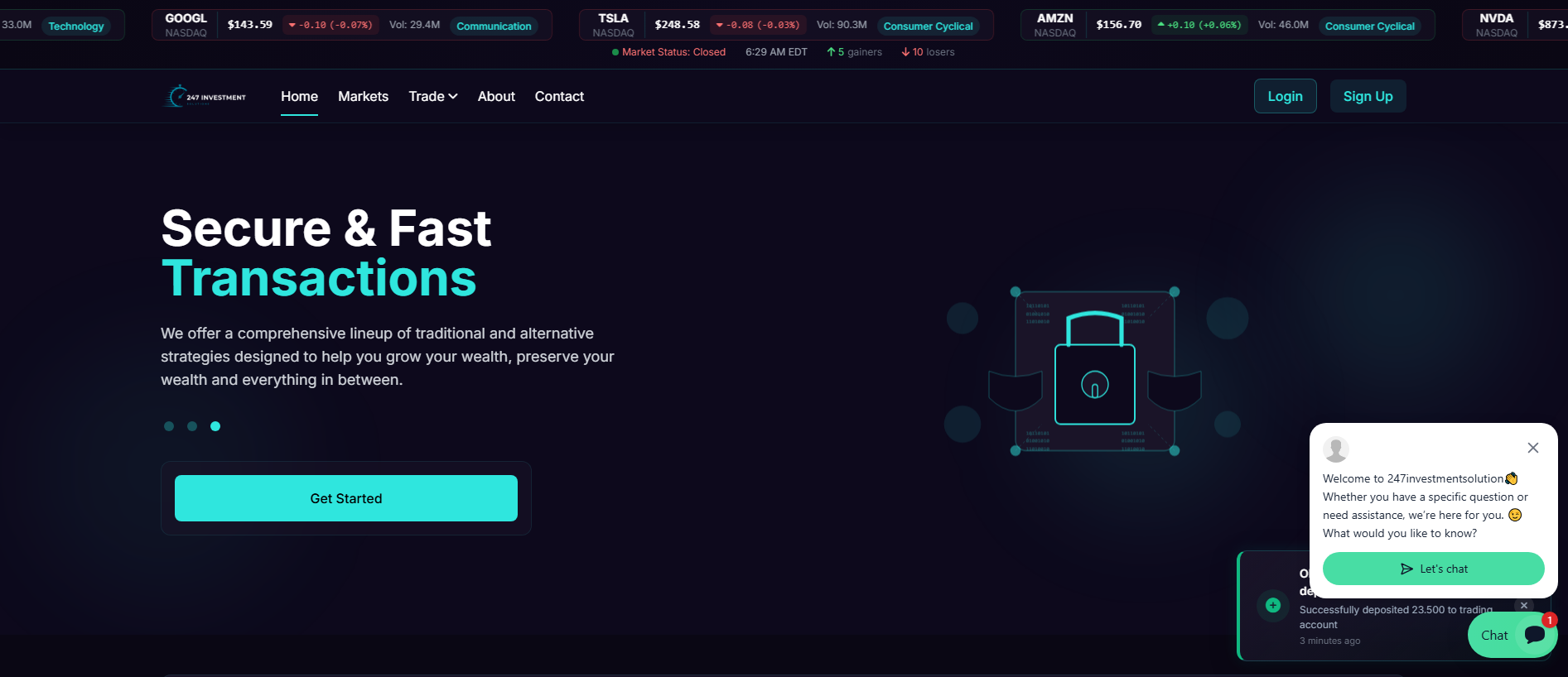 Screenshot of 247invsolution.com