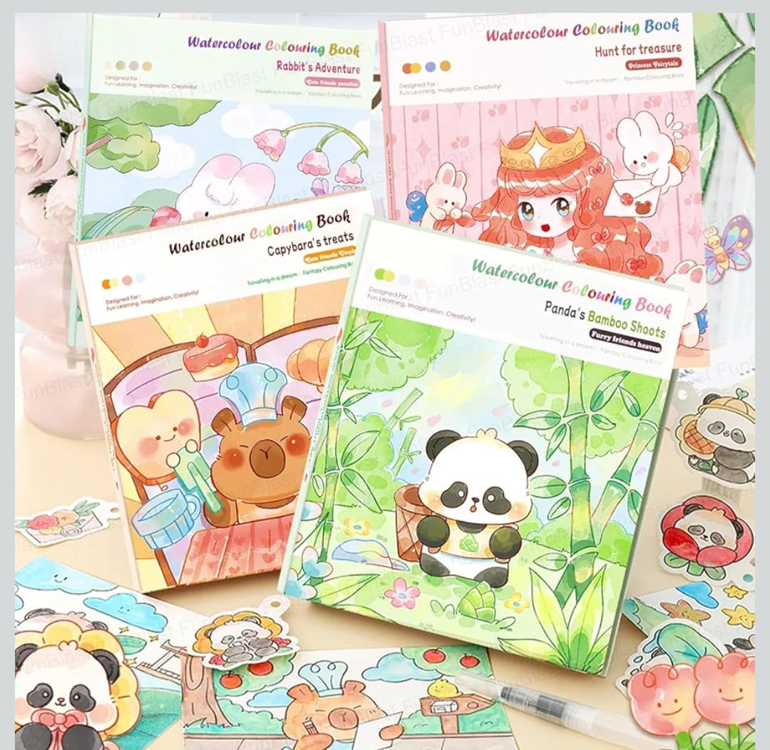 WATERCOLOUR COLOURING BOOK