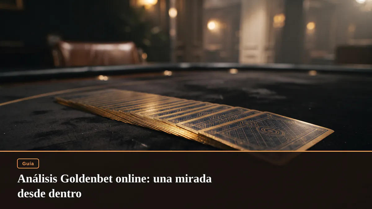 Análisis Goldenbet online: una mirada desde dentro