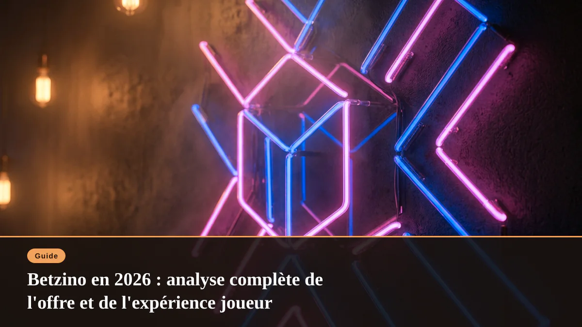 Betzino en 2026 : analyse complète de l'offre et de l'expérience joueur