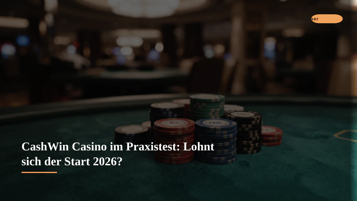 CashWin Casino im Praxistest: Lohnt sich der Start 2026?