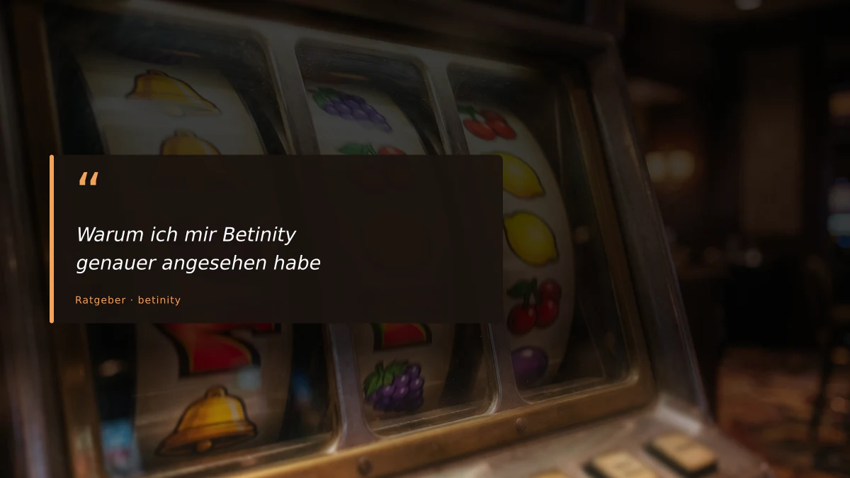 Warum ich mir Betinity genauer angesehen habe 1 Warum ich mir Betinity genauer angesehen habe