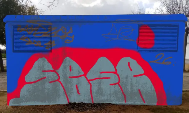 Graffiti artwork by LULU