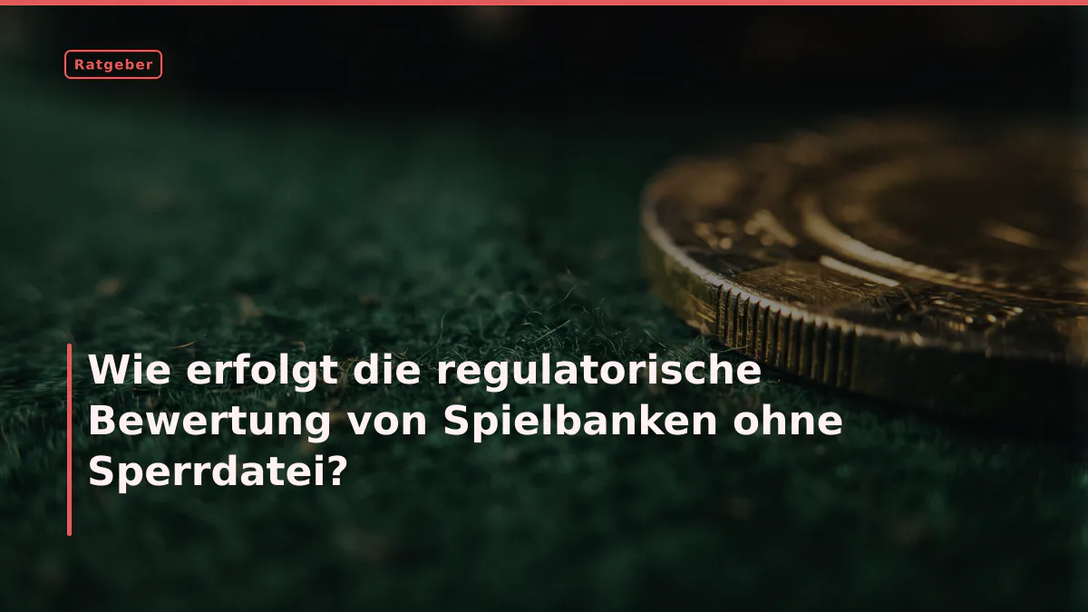 Wie erfolgt die regulatorische Bewertung von Spielbanken ohne Sperrdatei?