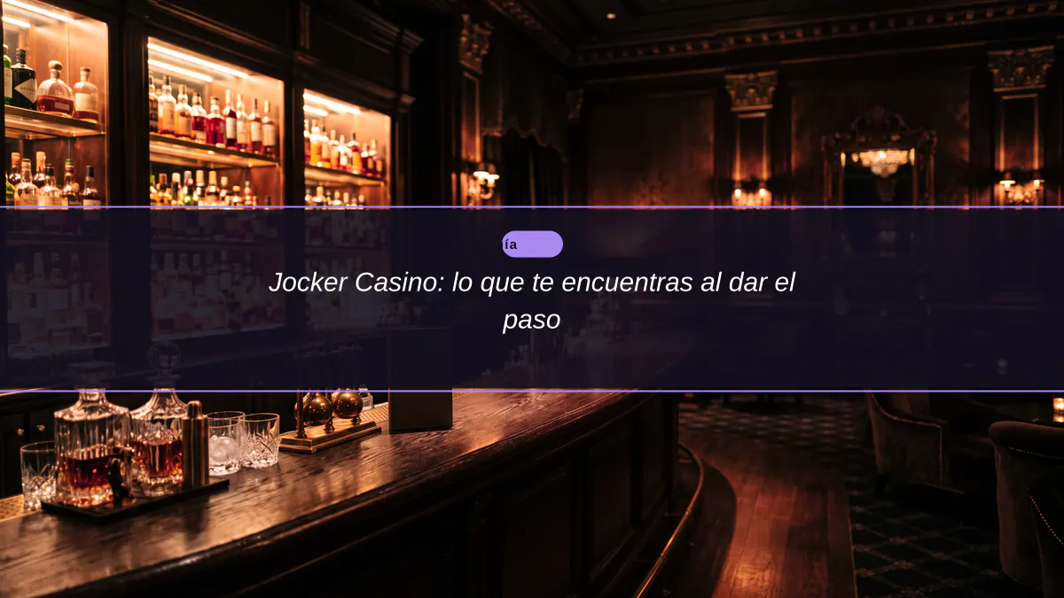 Jocker Casino: lo que te encuentras al dar el paso