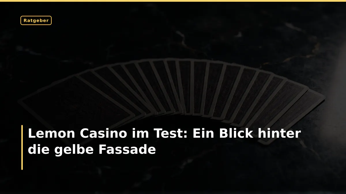 Lemon Casino im Test: Ein Blick hinter die gelbe Fassade