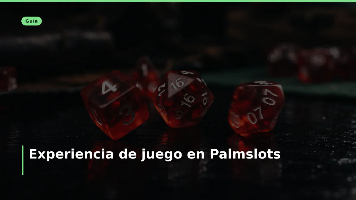 Experiencia de juego en Palmslots