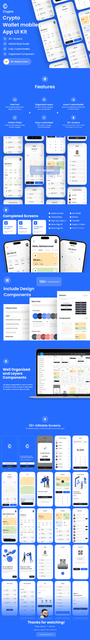 Crypro - Crypto Wallet Mobile App Kit For Sketch