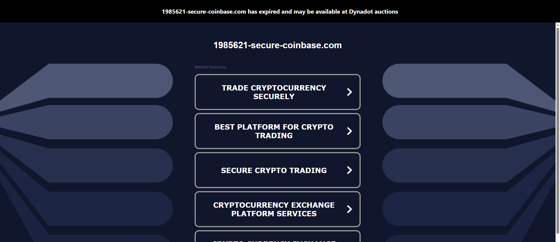 Stored capture of 1985621-secure-coinbase.com