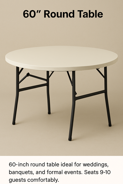 60" Round Table
