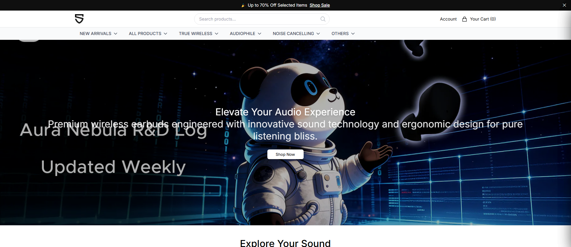 Stored capture of audioventura.shop