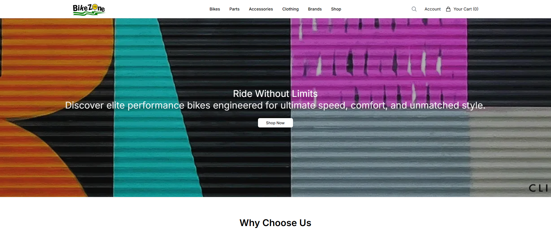 Primary capture · bikezonefitzroyshop.shop