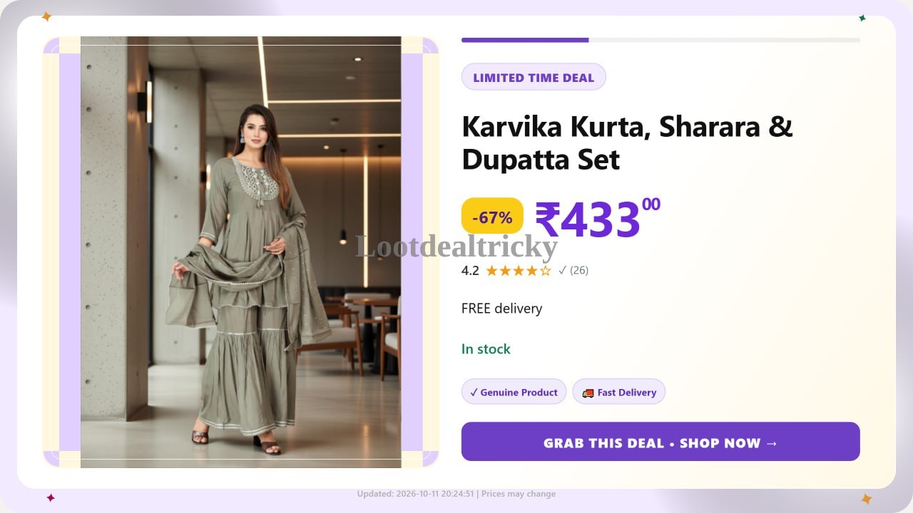   sharara Dupatta Set – Just ₹433 | Loot Lo