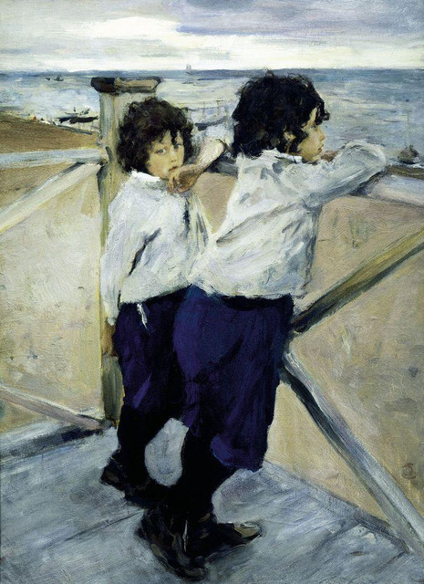 Дети (Саша и Юра Серовы) 1899