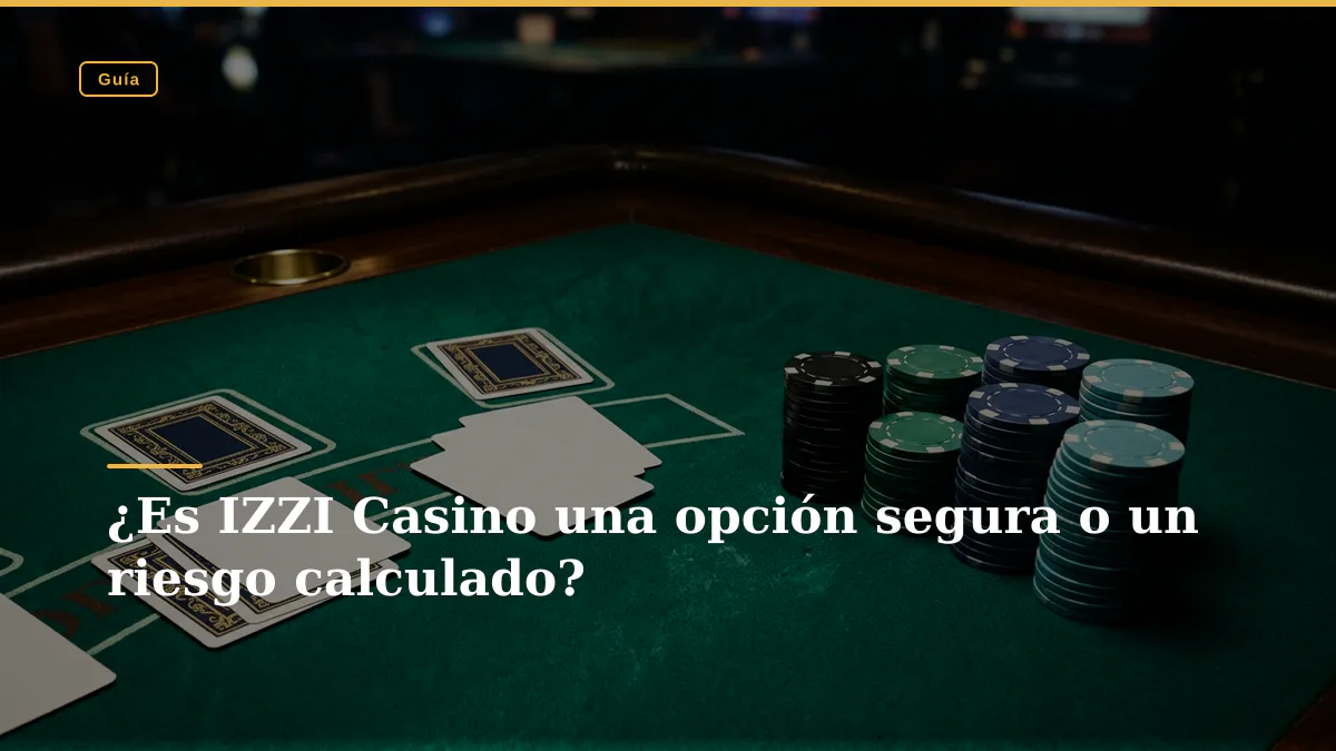 ¿Es IZZI Casino una opción segura o un riesgo calculado?