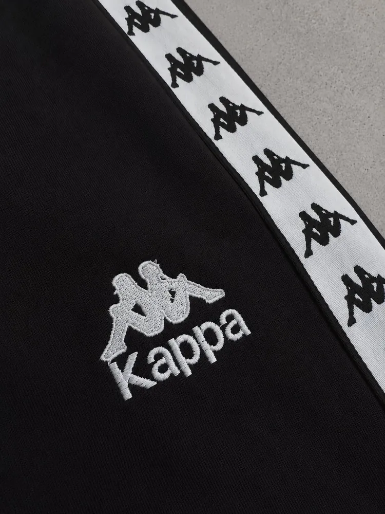 Костюм Kappa чорний з білим лампасом