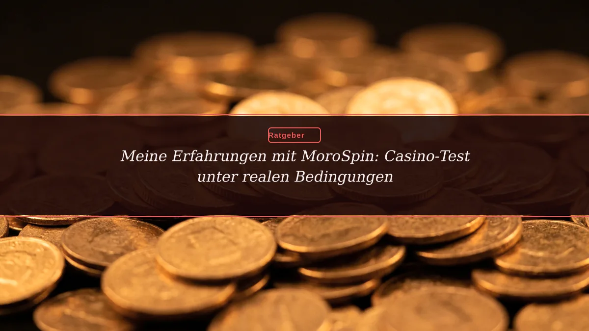 Meine Erfahrungen mit MoroSpin: Casino-Test unter realen Bedingungen