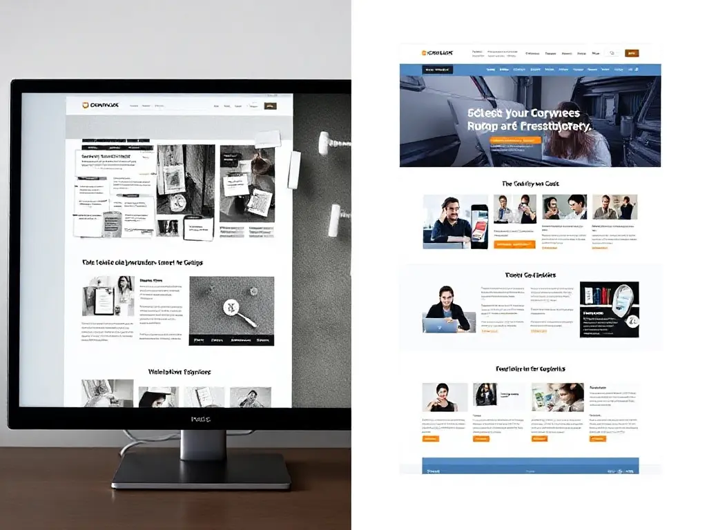 Сравнение устаревшего сайта и современного адаптивного дизайна