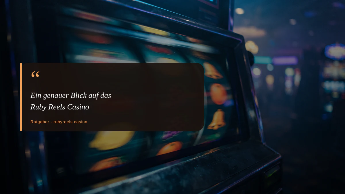 Ein genauer Blick auf das Ruby Reels Casino