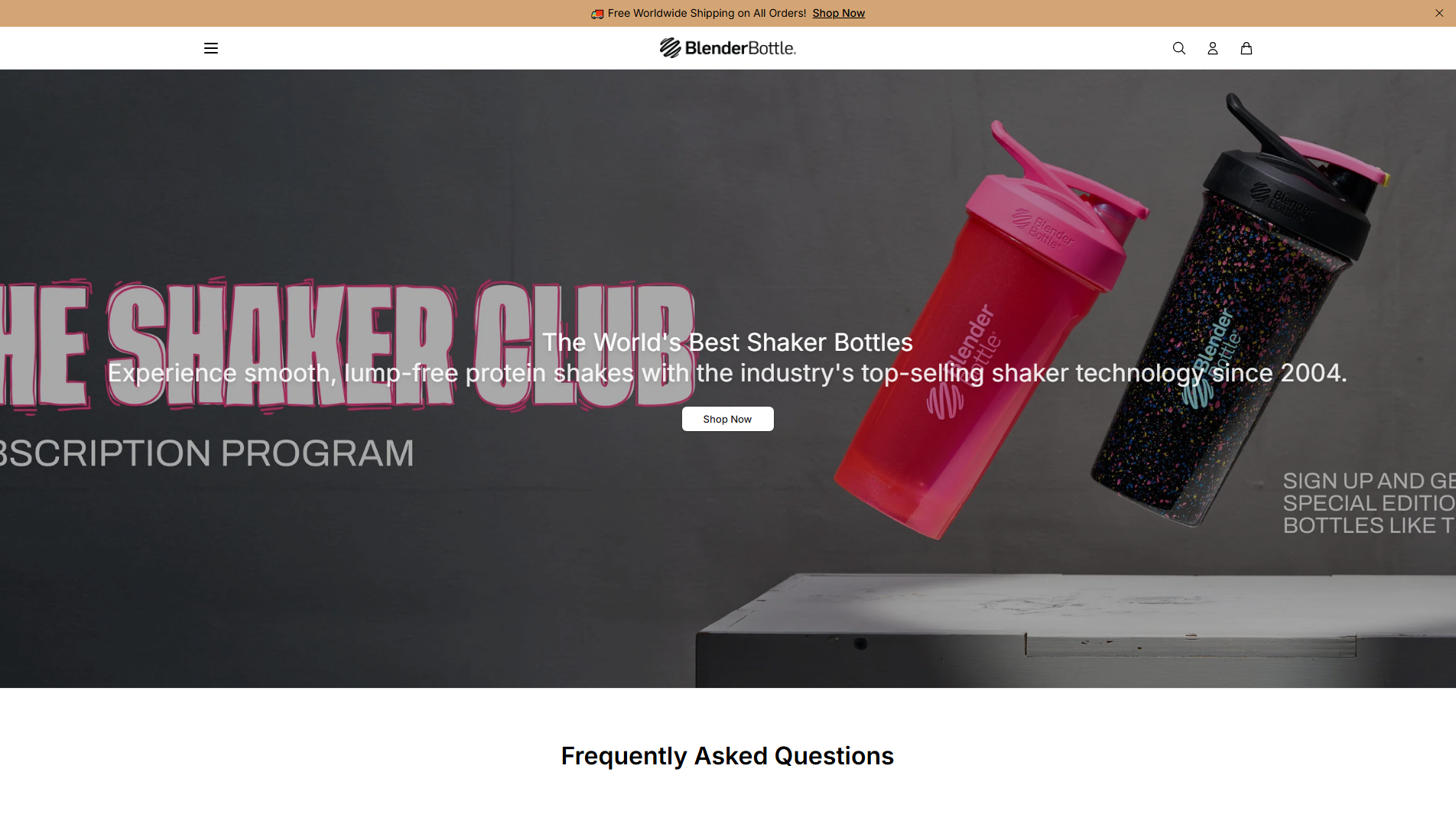 Primary capture · blenderbottlesports.shop