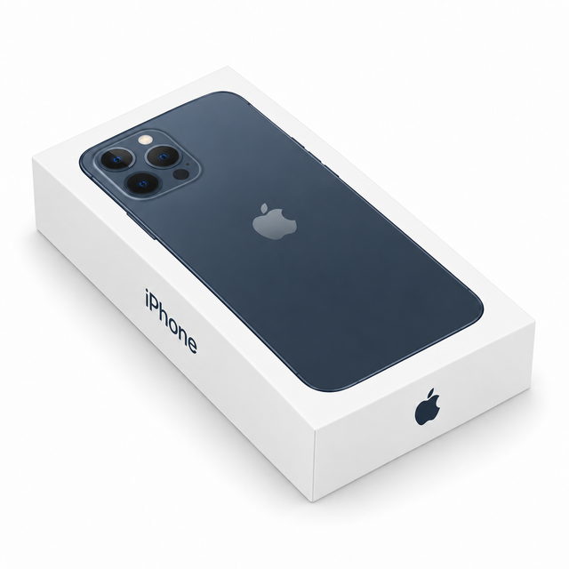 Illustration einer Apple iPhone 12 Pro Max Box