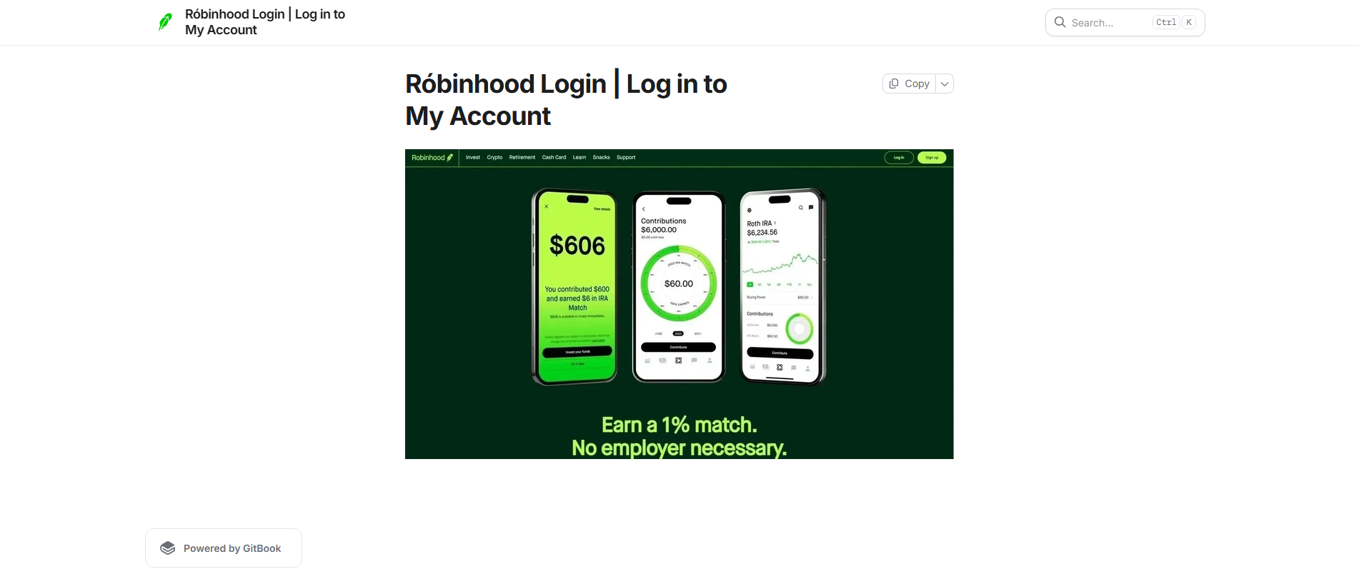Stored capture of robnihodlognx.gitbook.io